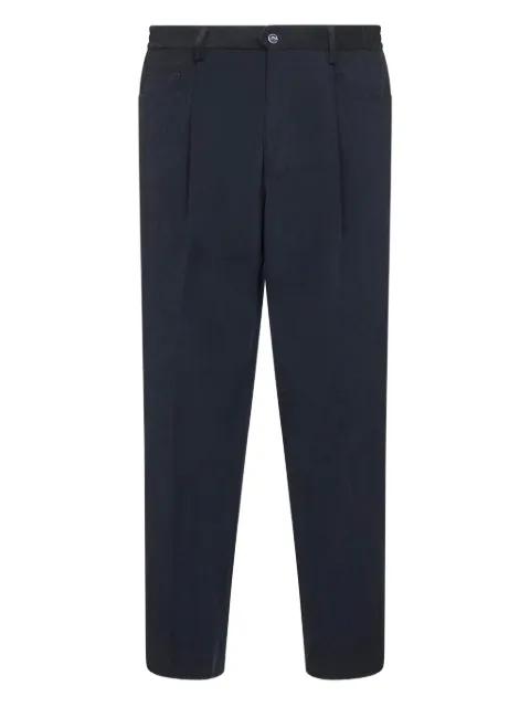 elasticated-waistline trousers by D4.0