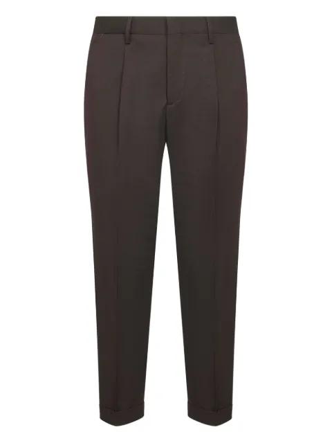 front-pleated tailored trousers by D4.0