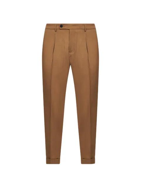 pleated-front trousers by D4.0