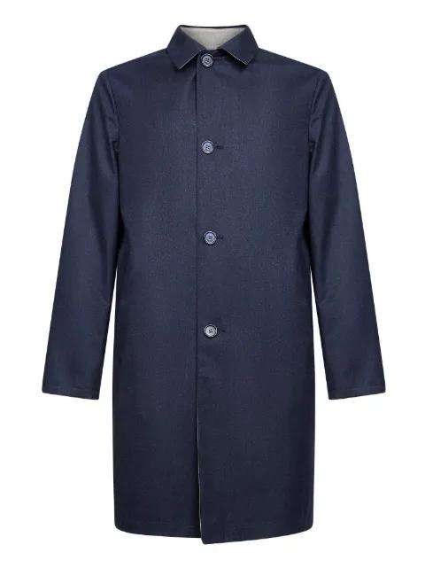 reversible single-breasted coat by D4.0