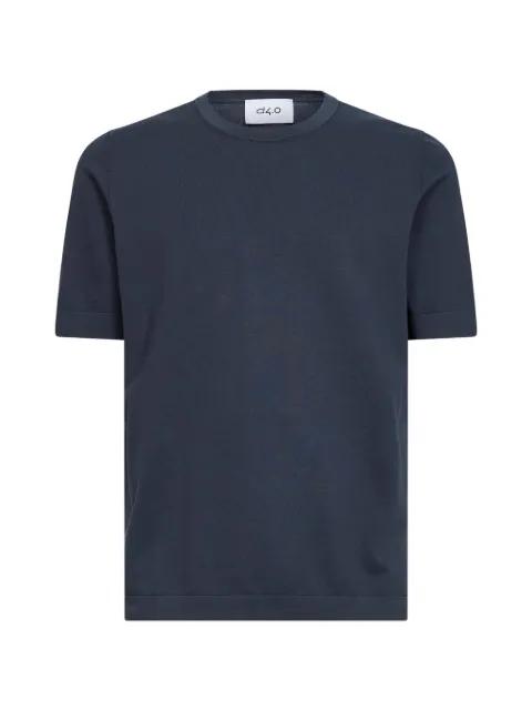 ribbed crew-neck T-shirt by D4.0