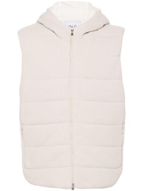 ribbed-knit gilet by D4.0