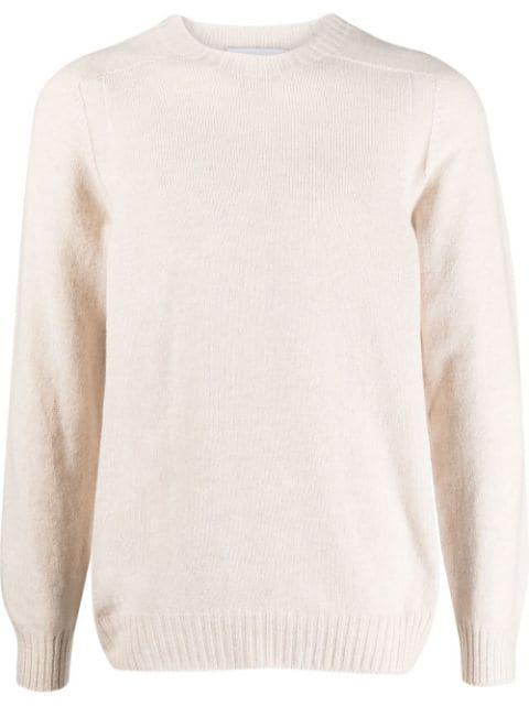 ribbed-trim virgin-wool jumper by D4.0