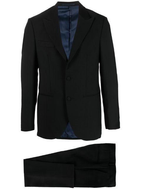 single-breasted wool suit by D4.0