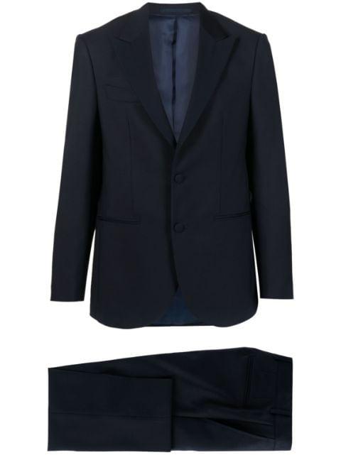 single-breasted wool suit by D4.0