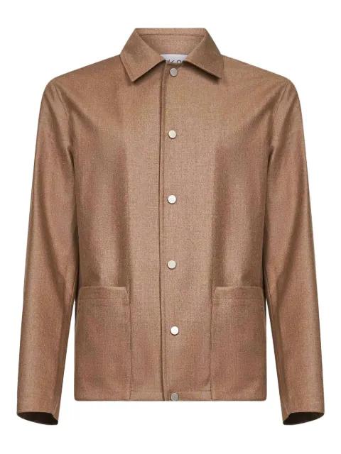 snap-button patch-pocket jacket by D4.0