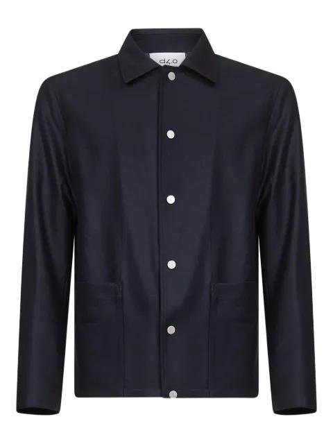 snap-button wool jacket by D4.0