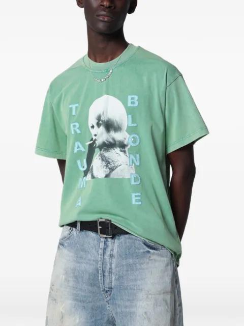 Trauma Blonde print-detail T-shirt by DAGGER
