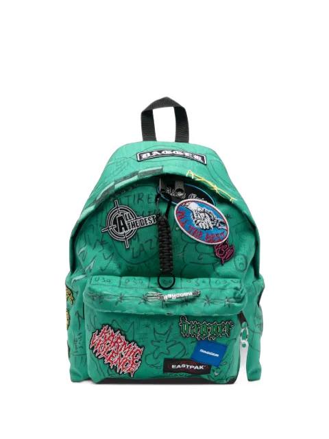 patch-detail graffiti-print backpack by DAGGER