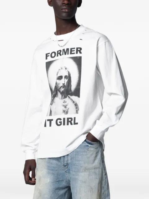 print-detail round-neck T-shirt by DAGGER