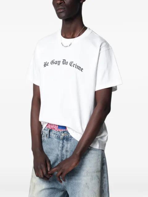 print-detail round-neck T-shirt by DAGGER