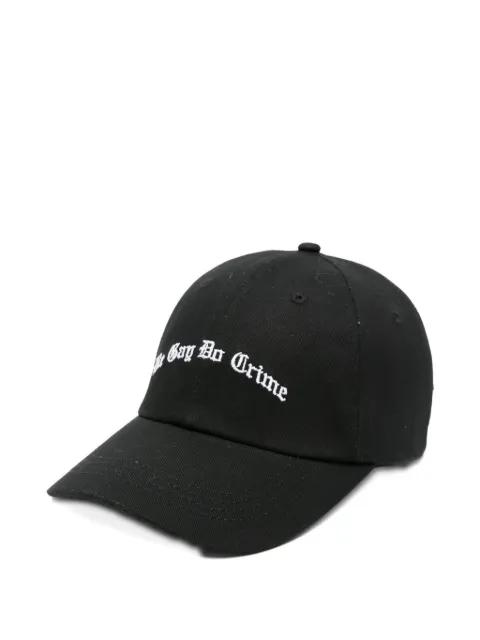 slogan-embroidered baseball cap by DAGGER