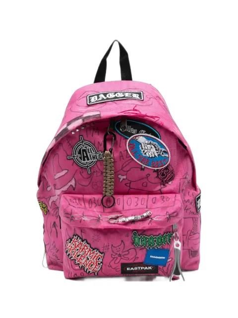 x Eastpack patch-detail graffiti-print backpack by DAGGER