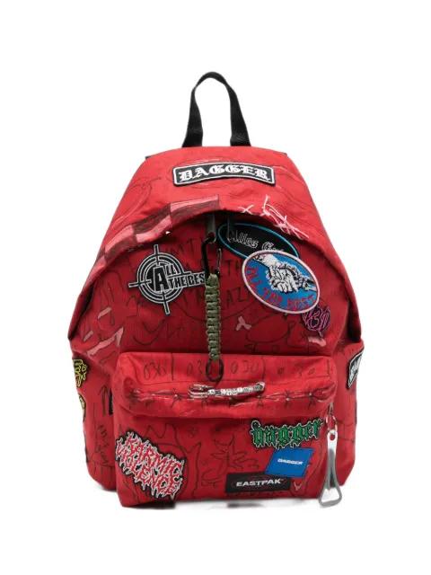 x Eastpack patch-detail graphic-print backpack by DAGGER