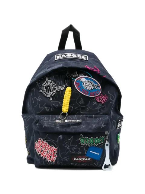 x Eastpak patch-detail graffiti-print backpack by DAGGER