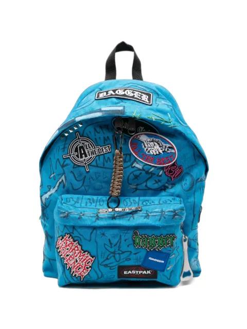x Eastpak patch-detail graffiti-print backpack by DAGGER