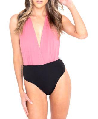 Women's David Denim Colorblock Shirt Dress by DAI MODA