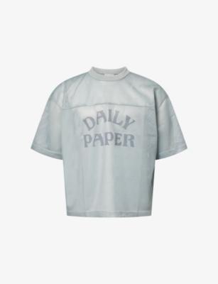 Boxy Mesh Woven T-Shirt by DAILY PAPER