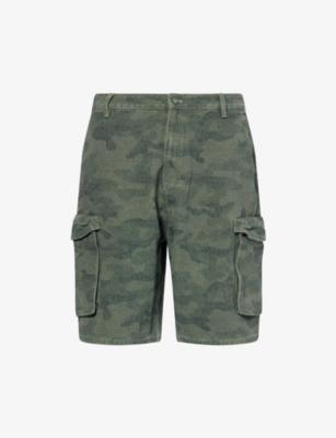 Camouflage-Print Cargo Cotton Shorts by DAILY PAPER
