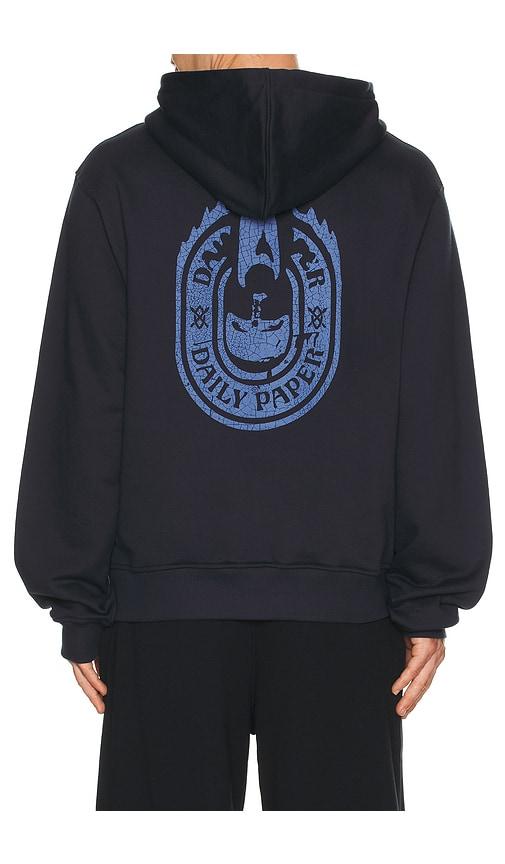 Daily Paper Candle Label Hoodie in Navy by DAILY PAPER