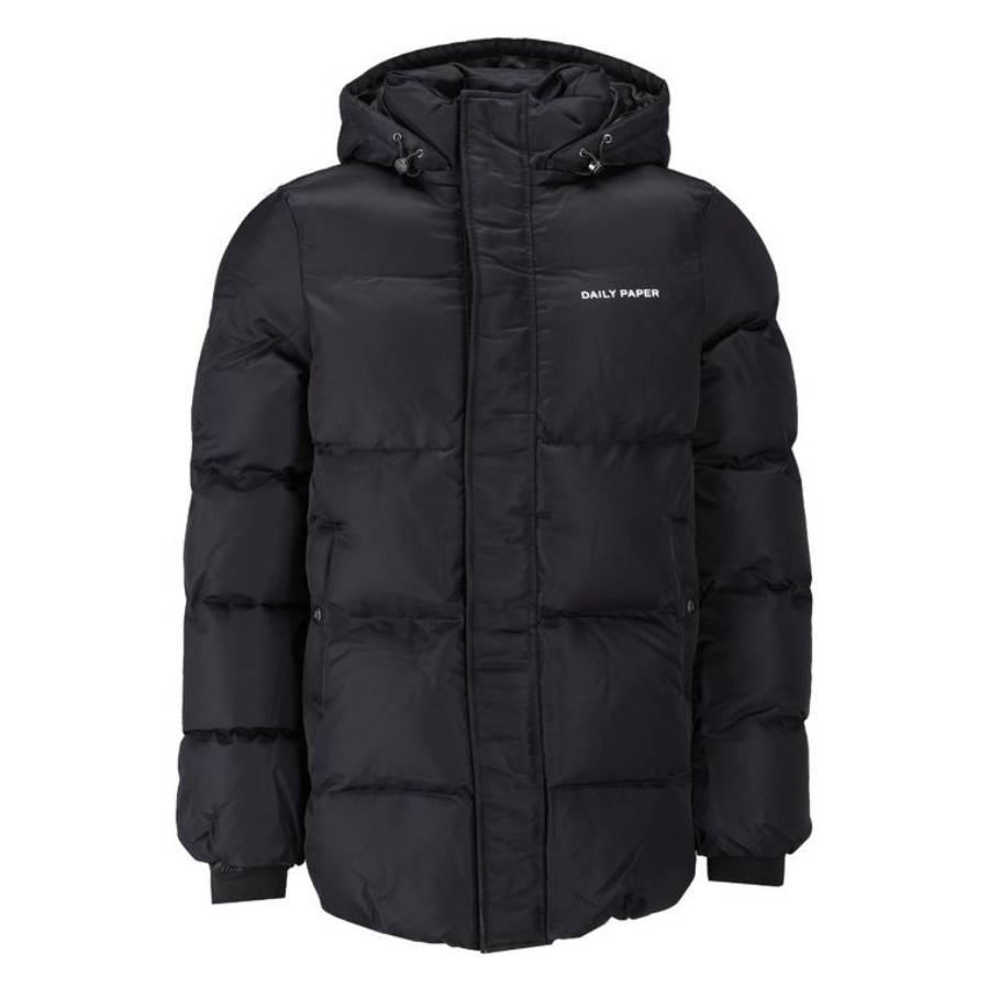 Daily Paper Epuffa Mid Puffer Jacket In Black by DAILY PAPER Daily Paper Epuffa Mid Puffer Jacket In Black by DAILY PAPER