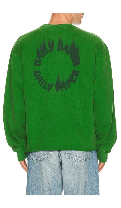 Daily Paper Flame Circle Sweatshirt in Green by DAILY PAPER