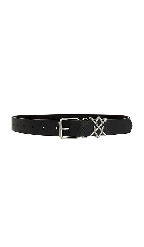 Daily Paper Shield Belt in Black by DAILY PAPER