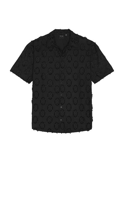 Daily Paper Trophy Shield Shirt in Black by DAILY PAPER