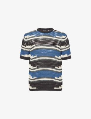 Kente Striped Knitted Cotton Top by DAILY PAPER