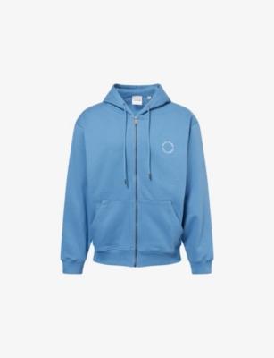 Orbit Brand-Embroidery Cotton-Jersey Hoodie by DAILY PAPER