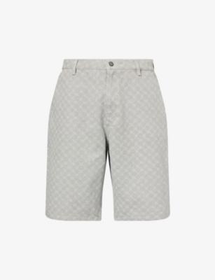 Washed Monogram Cotton Shorts by DAILY PAPER