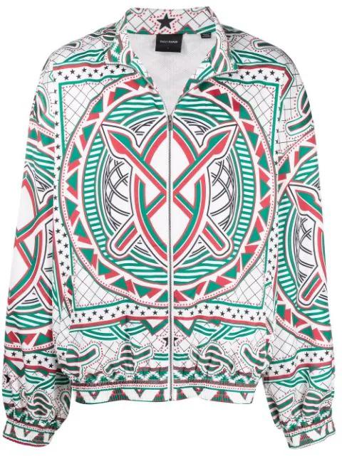 abstract-pattern bomber jacket by DAILY PAPER