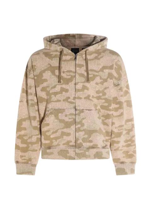 camo-print zip-up hoodie by DAILY PAPER