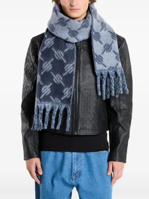fringed pattern scarf by DAILY PAPER