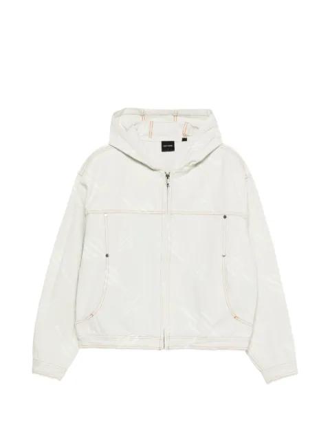 hoodied patterned jacket by DAILY PAPER