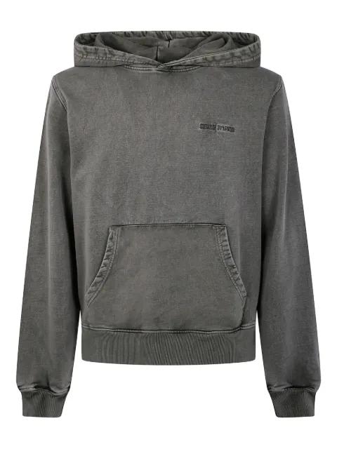 logo-embroidered cotton hoodie by DAILY PAPER
