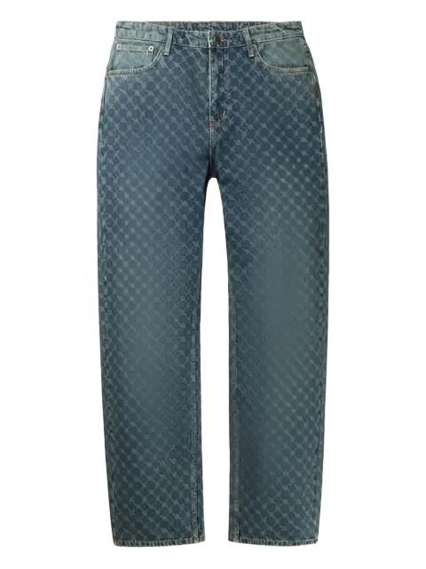 monogram-print jeans by DAILY PAPER