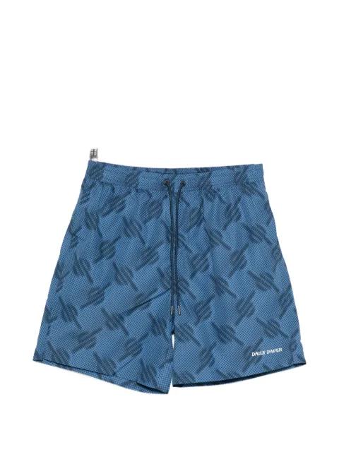 patterned swim shorts by DAILY PAPER