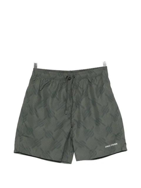 patterned swim shorts by DAILY PAPER
