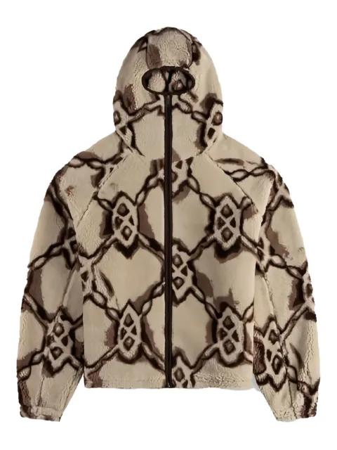 shield-pattern hoodied jacket by DAILY PAPER