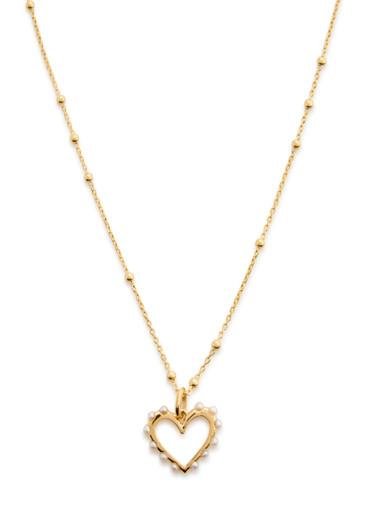 Heart 18kt gold-plated necklace by DAISY LONDON