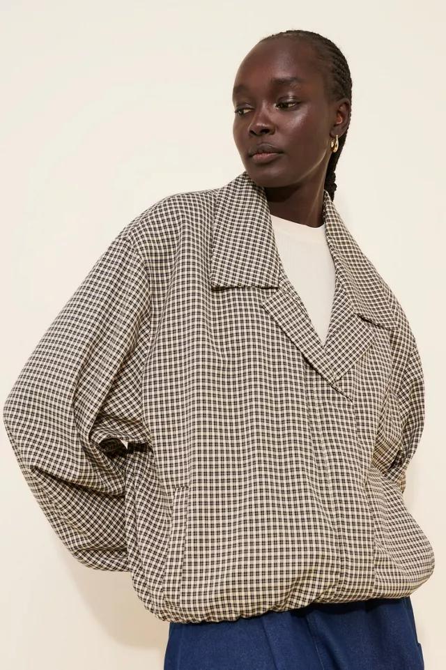 Daisy Street Collared Gingham Jacket by DAISY STREET