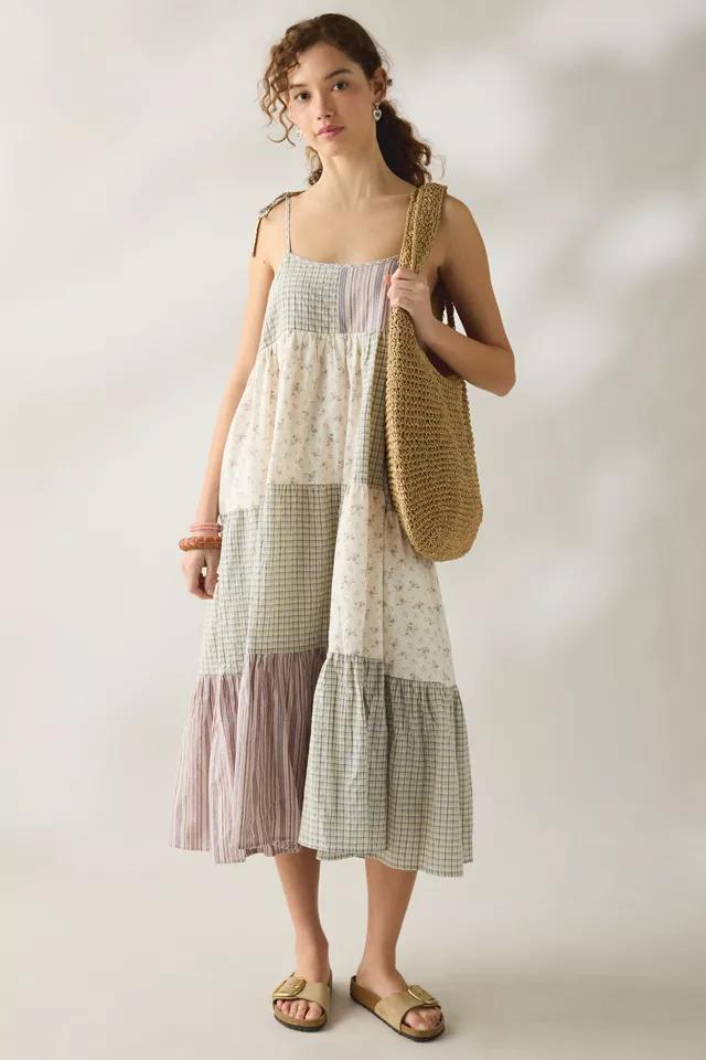 Daisy Street Picnic Patchwork Trapeze Maxi Dress by DAISY STREET