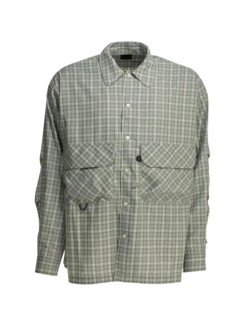 check-pattern flap-pocket shirt by DAIWA PIER39