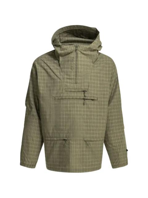 check-pattern hoodied coat by DAIWA PIER39