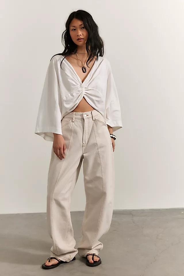 Dala Lido Flatseam Barrel Jeans by DALA | FREE PEOPLE
