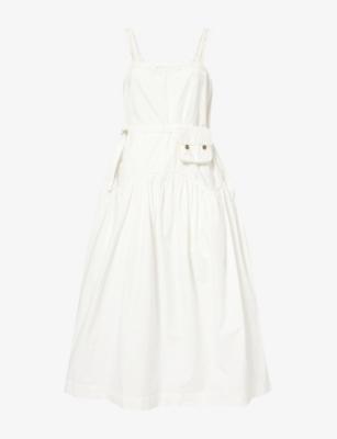 Campbell Lace-Insert Cotton Midi Dress by DAMSON MADDER