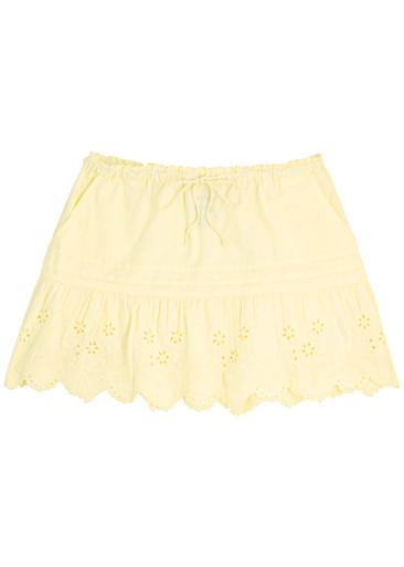 Gabriette broderie-anglaise cotton mini skirt by DAMSON MADDER