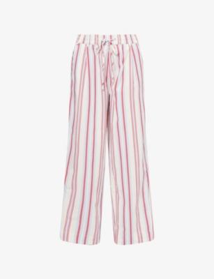 George Striped Wide-Leg Cotton Trousers by DAMSON MADDER George Striped Wide-Leg Cotton Trousers by DAMSON MADDER