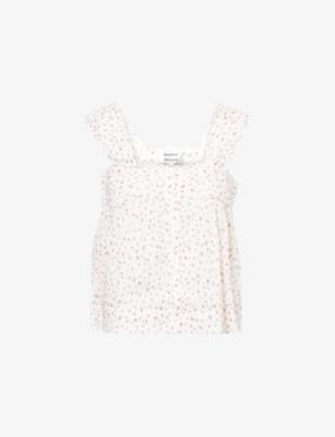 Harrietta Floral Cotton Top by DAMSON MADDER